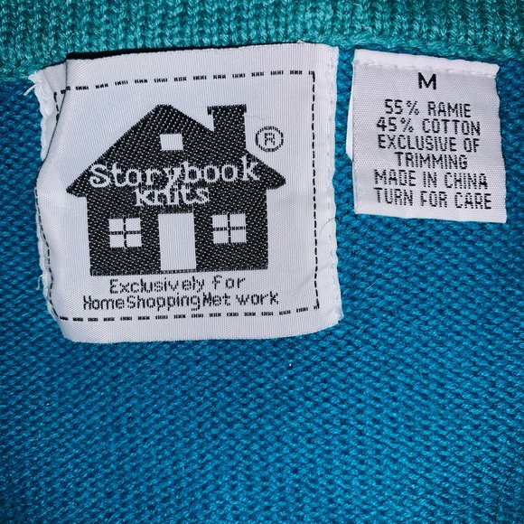 VINTAGE STORYBOOK KNITS "MAGICAL CRANES"-MED! - Picture 7 of 8